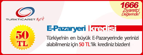 50 YTL E-Pazaryeri kredisi bizden!