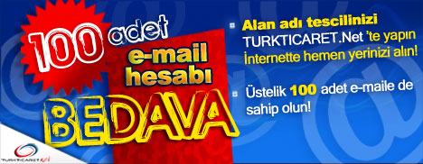 Alan ad� alana 100 Adet E-Mail Bedava!