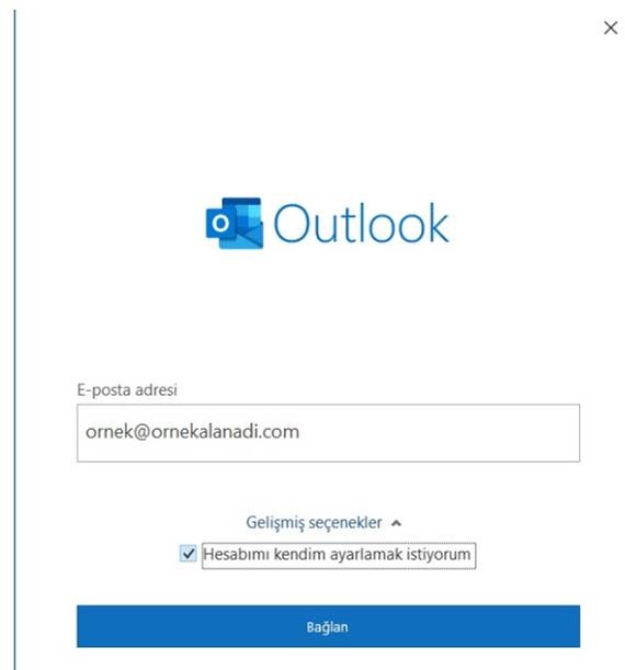 Outlook Pop Mail Kurulumu