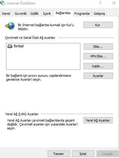 lan ayarları lan ayarları