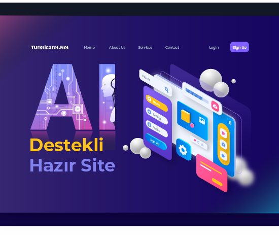 Yapay Zeka Destekli Hazır Site