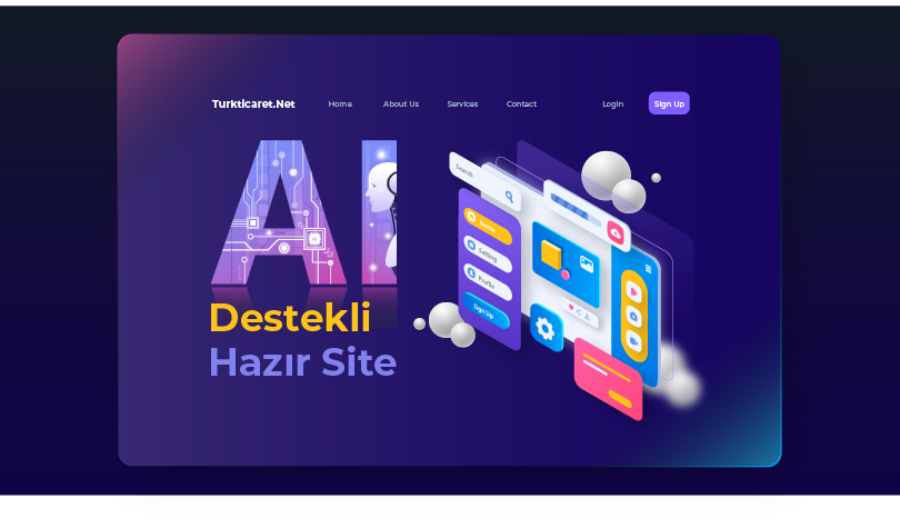 Yapay Zeka Destekli Hazır Site