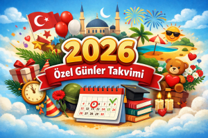 2026 Özel Günler Takvimi Resmi Tatiller, Milli ve Popüler Günler
