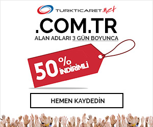 .COM.TR Alan Adları 3 Gün Boyunca %50 İNDİRİMLİ .COM.TR Alan Adları 3 Gün Boyunca %50 İNDİRİMLİ